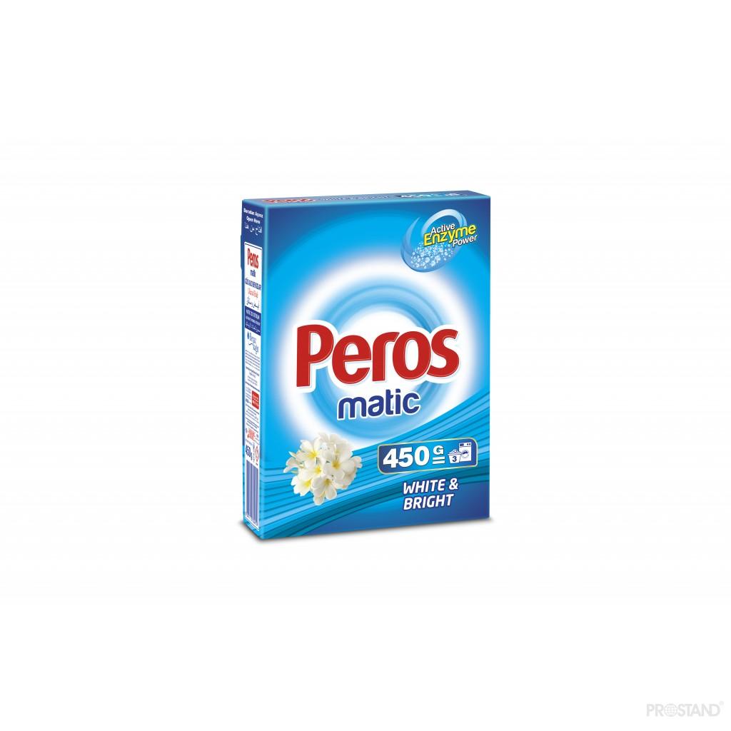 PEROS Detergent praf automat 3 kg, ambalaj moale Lemon / galben /1872