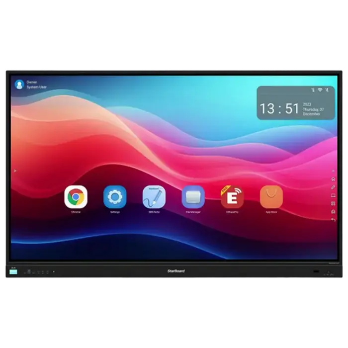 Afișaj interactiv StarBoard IFPD-YL7X-86, Negru