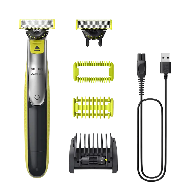 Trimmer pentru bărbați Philips QP2834/23, Negru | Verde