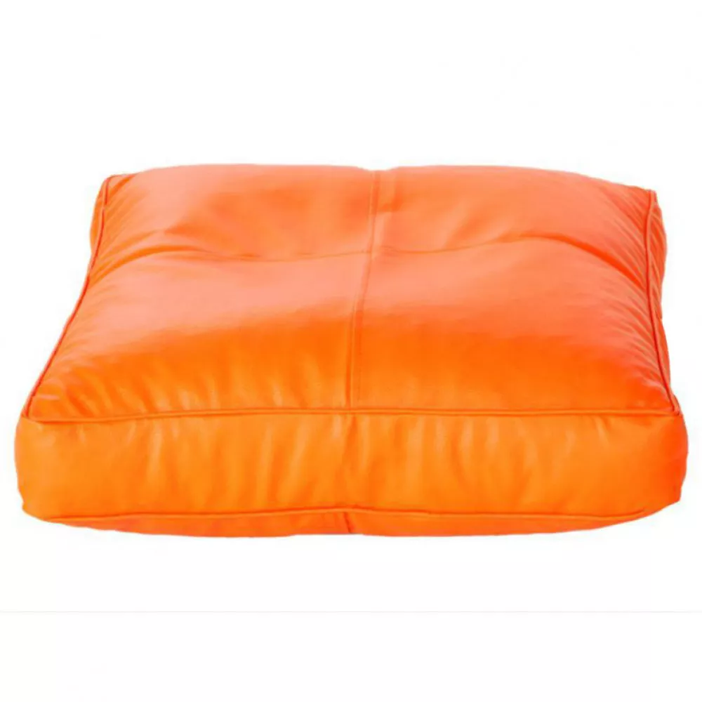 Pernă de podea culoarea oranj din ecopiele