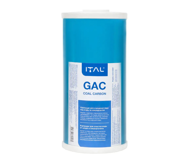Cartuș cărbune activ granular (îndepărtarea clorului) ITAL GAC10BBIT 4.5"x10"