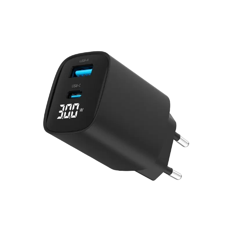  Încărcător Gembird TA-UC-PDQC30LCD-BK-01