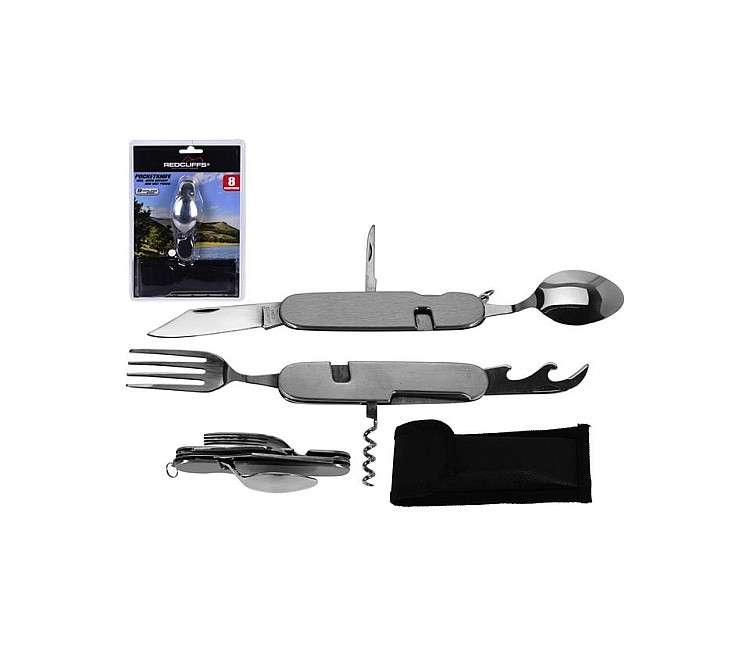Cuțit turistic de buzunar "Redcliffs" 8 funcții - 11cm (41600)