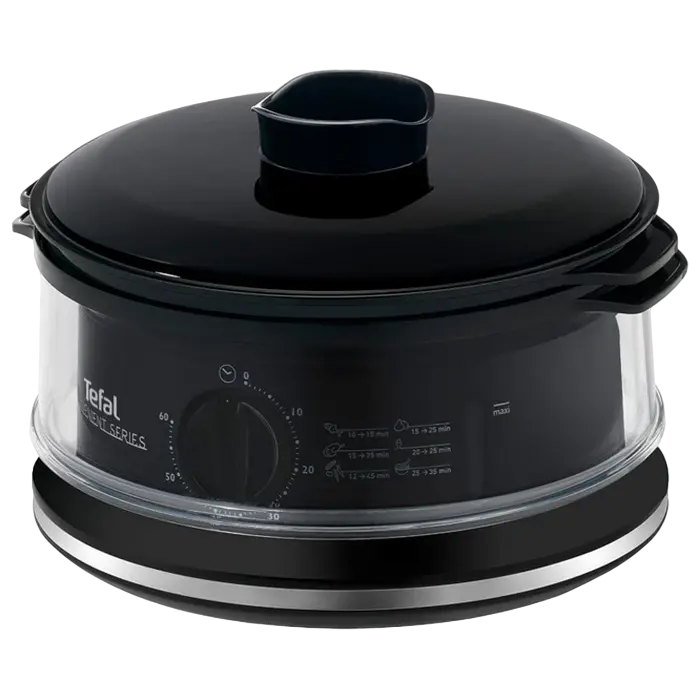 Aparat de gătit cu aburi Tefal Convenient, Negru