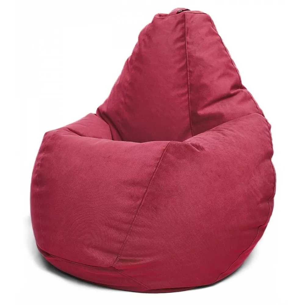 Fotoliu BeanBag din velur Maserrati, marimea "L" culoarea bordo