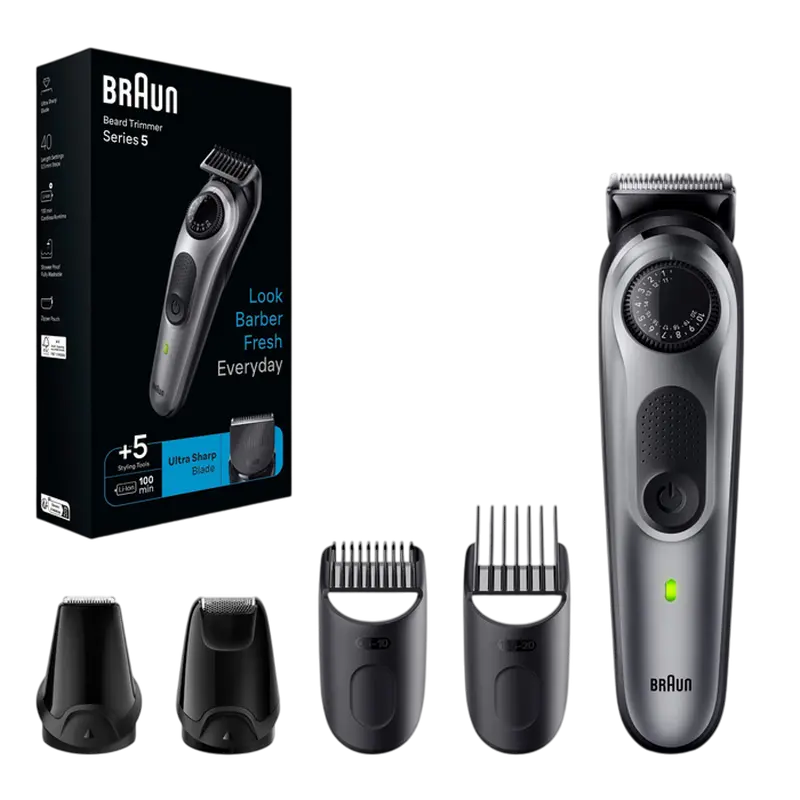Trimmer pentru bărbați Braun BT5440, Gri