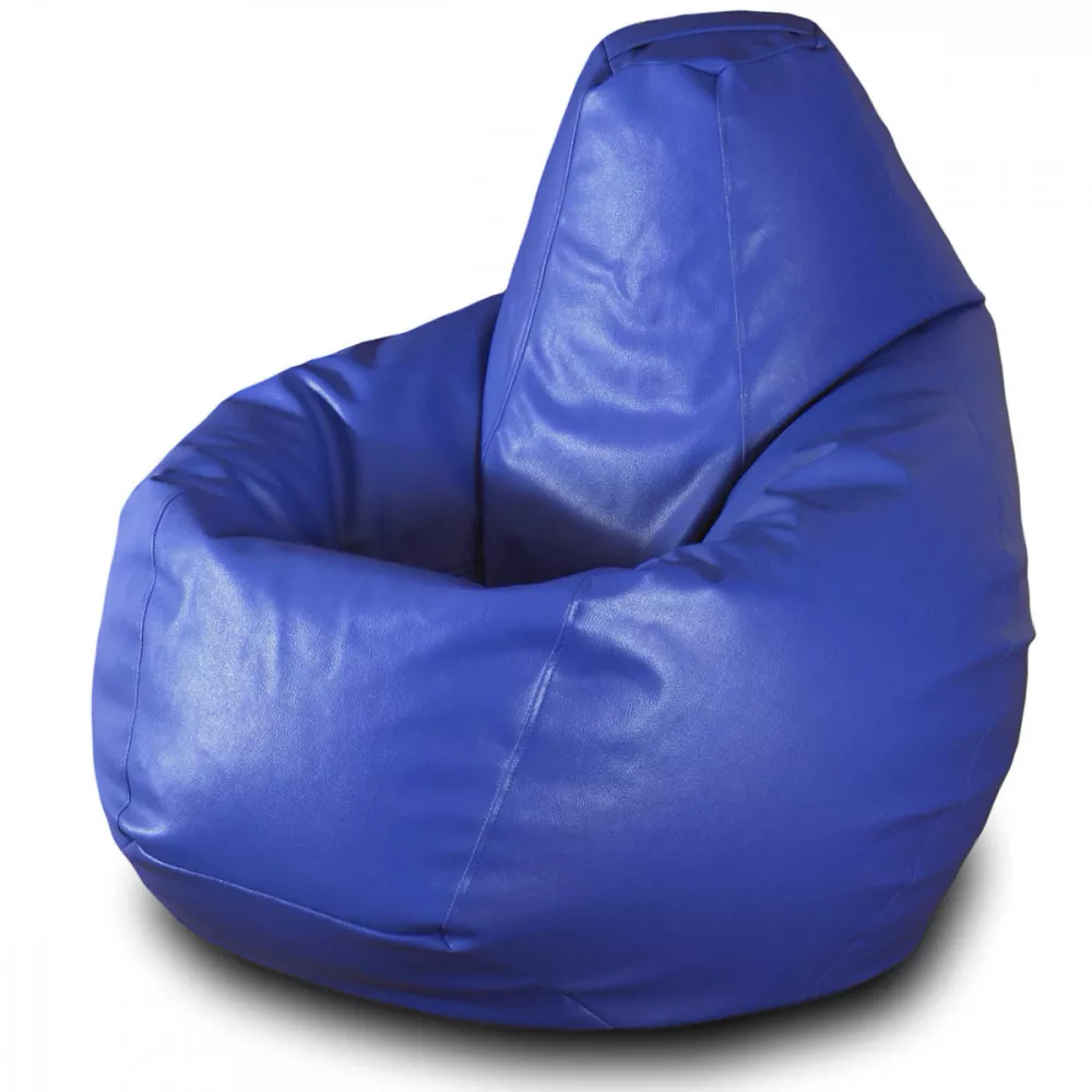 Fotoliu Bean Bag pară mărimea L din ecopiele MAX culoarea albastră