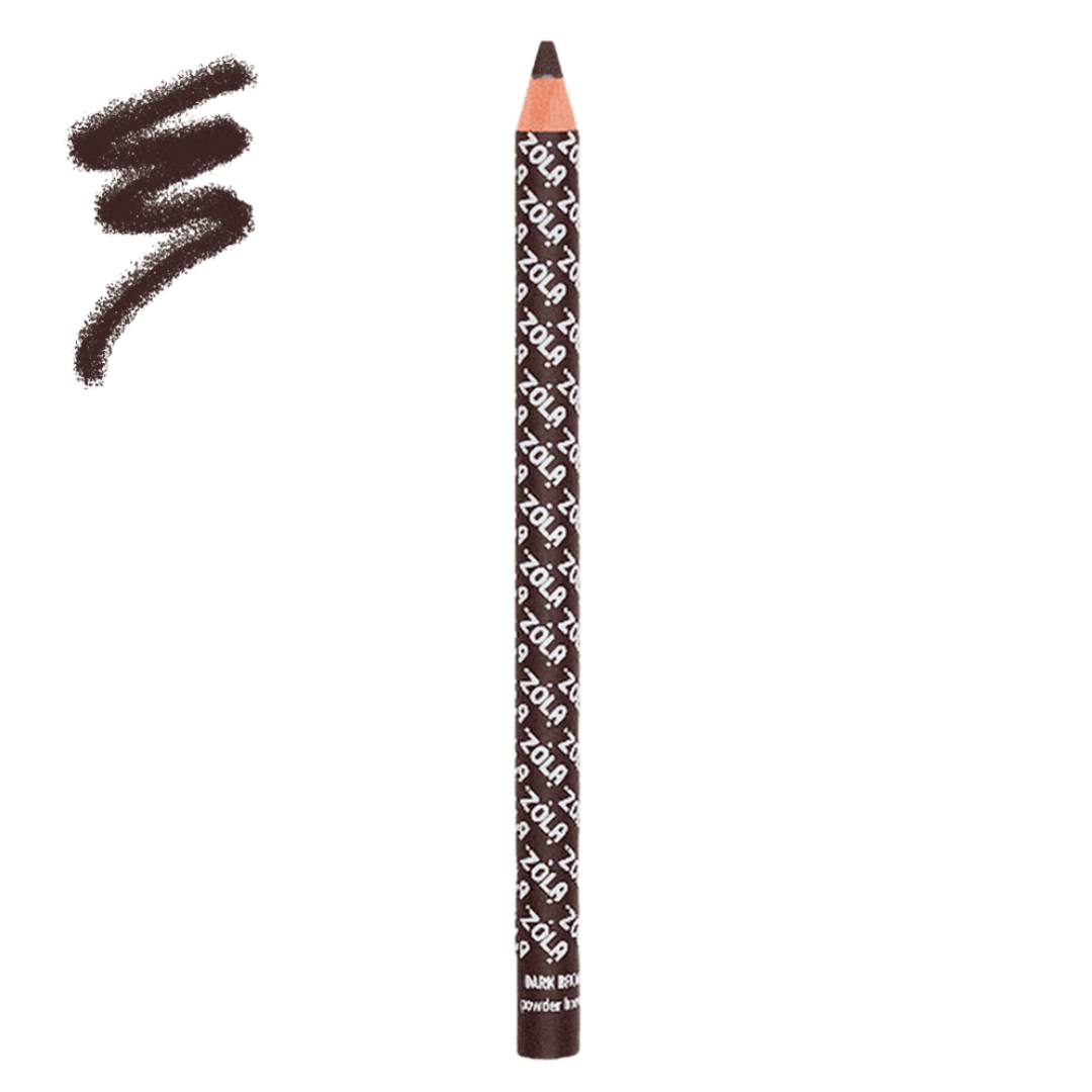 Creion pudrat pentru sprâncene ZOLA Dark Brown