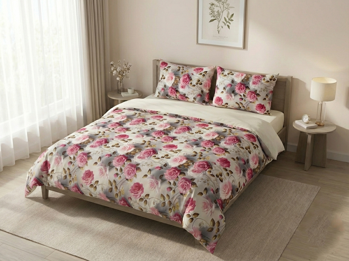 Set 1,5 cu cearșaf elastic 140x200 SR012
