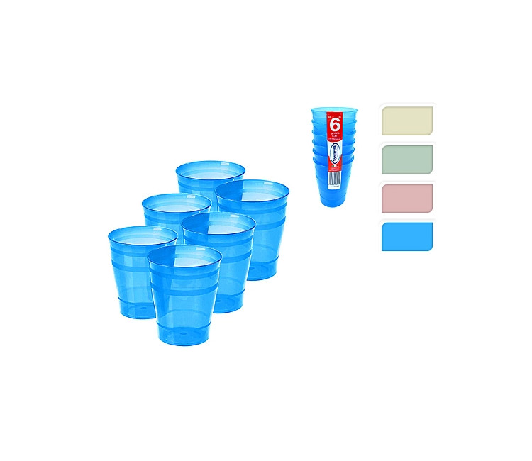 Set de păhare "Tontarelli Mamy" 6buc. - 350ml din plastic (36306)
