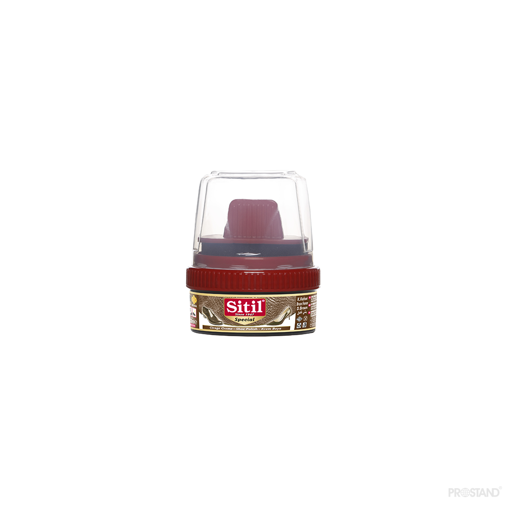 SITIL Крем для обуви с губкой 100 г 151SKB (02  brown dark)