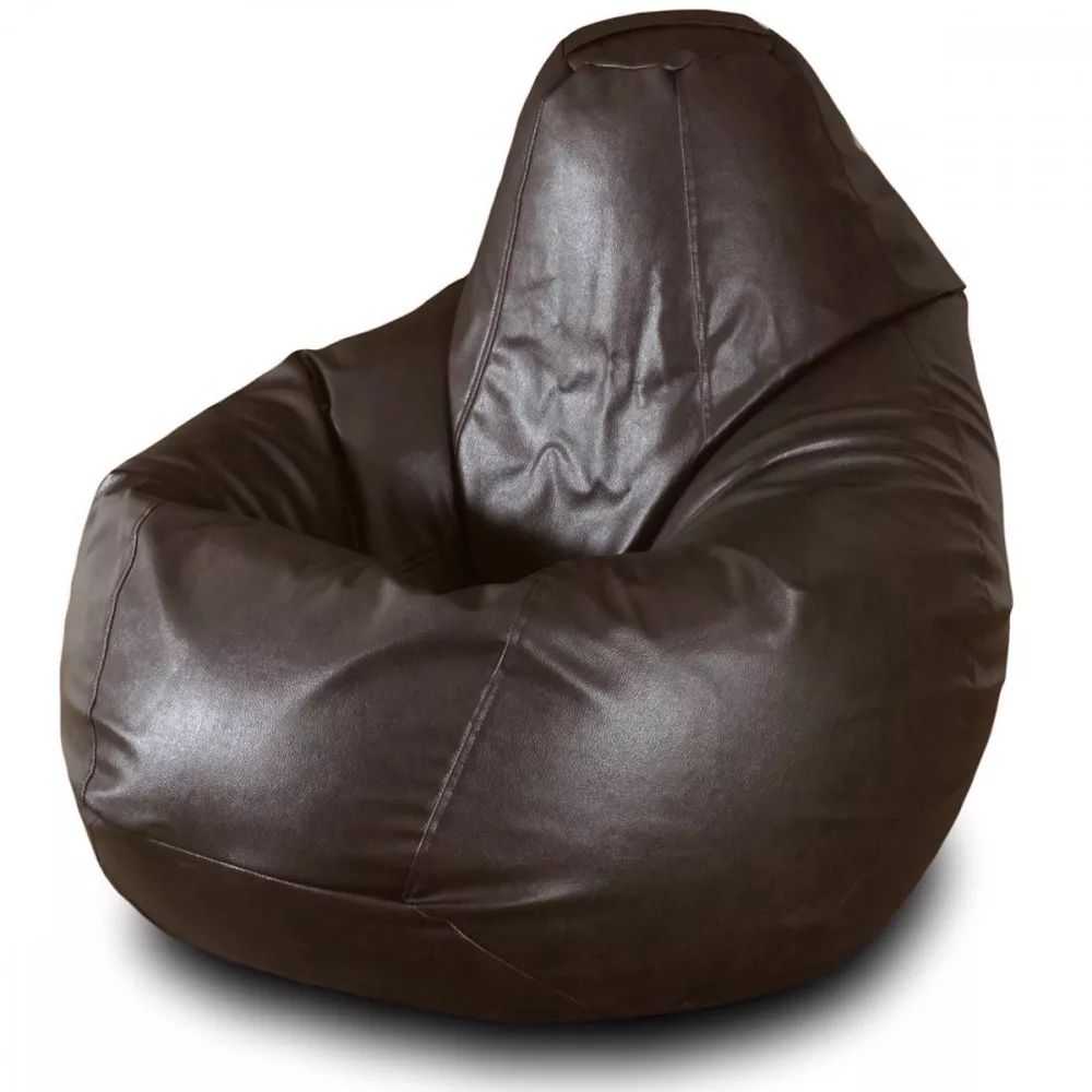 Fotoliu Bean Bag pară mărimea L din ecopiele MAX culoarea cafenie