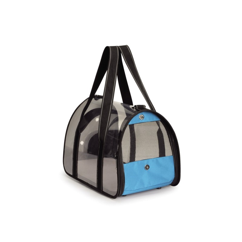 CAMON Carrier with transparent cover Medium BLUE, geantă de transport