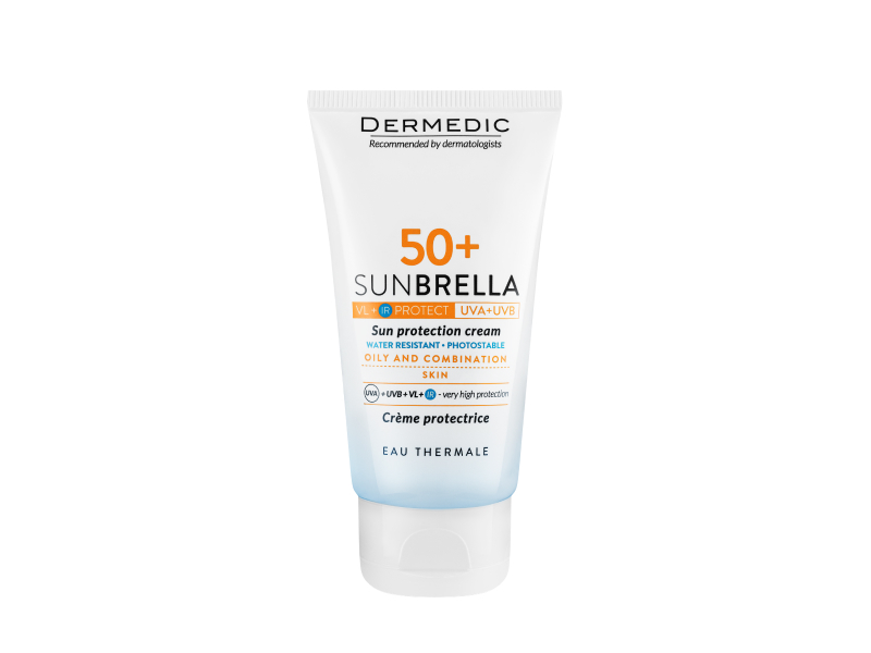 Dermedic sunbrella crema protectie solara SPF50 ten mixt/gras 50g