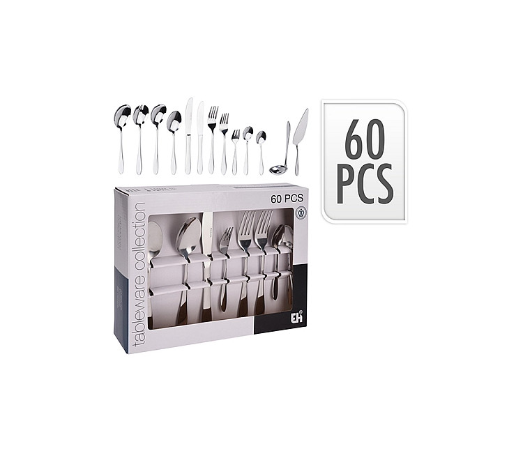 Set tăcâmuri EH 60buc - Inox (47736)