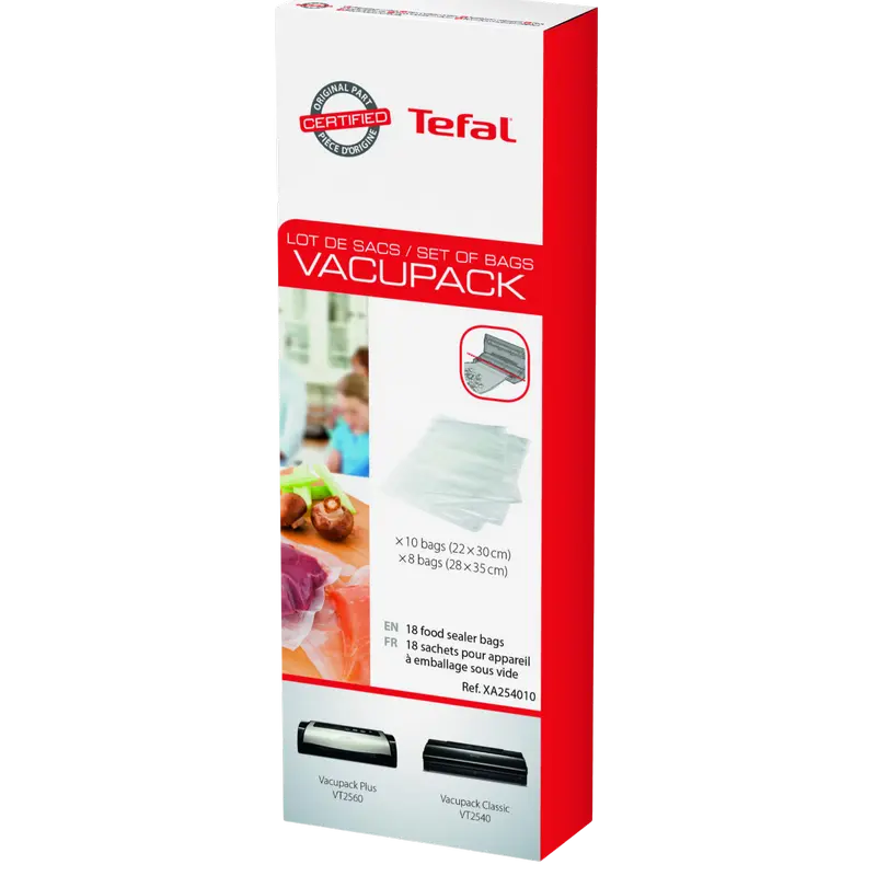 Pungi de vidat Tefal XA254010, Transparent