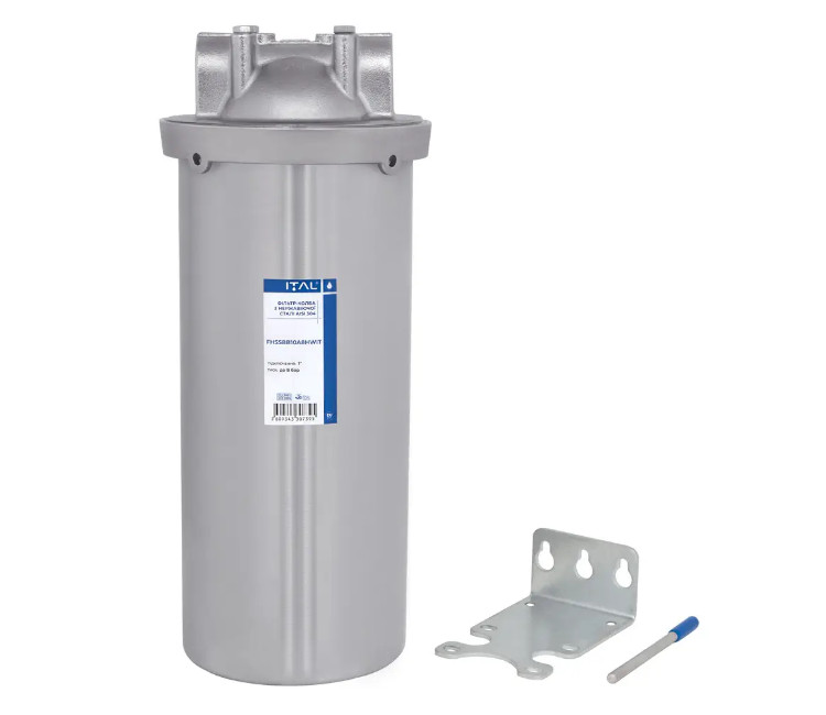 Corp pentru filtru mecanic ITAL ВВ10 1" 8 bar inox (FHSSBB10A8HWIT)