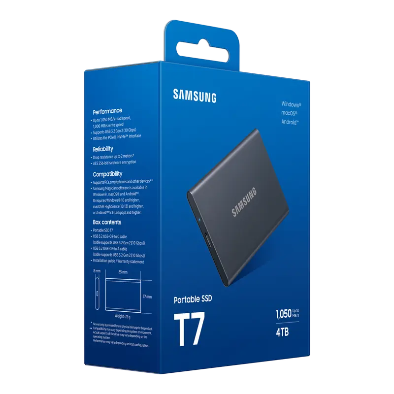  SSD portabil extern Samsung T7
