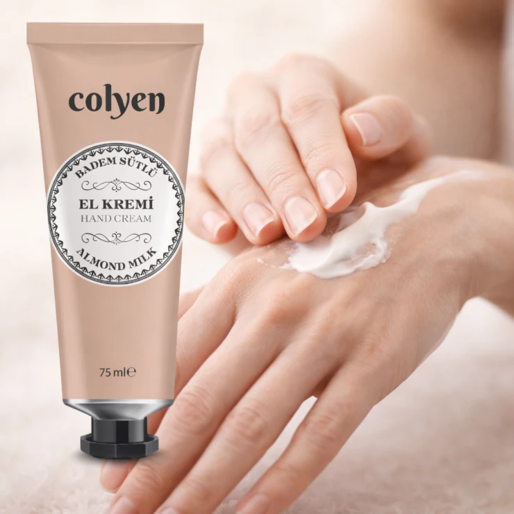 Crema pentru maini, COLYEN, ALMOND MILK, 75 ml