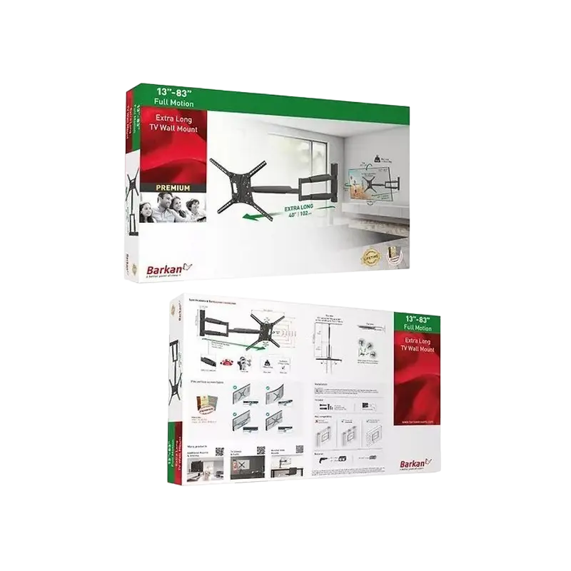 Suport TV de perete BARKAN BM443XL, Negru