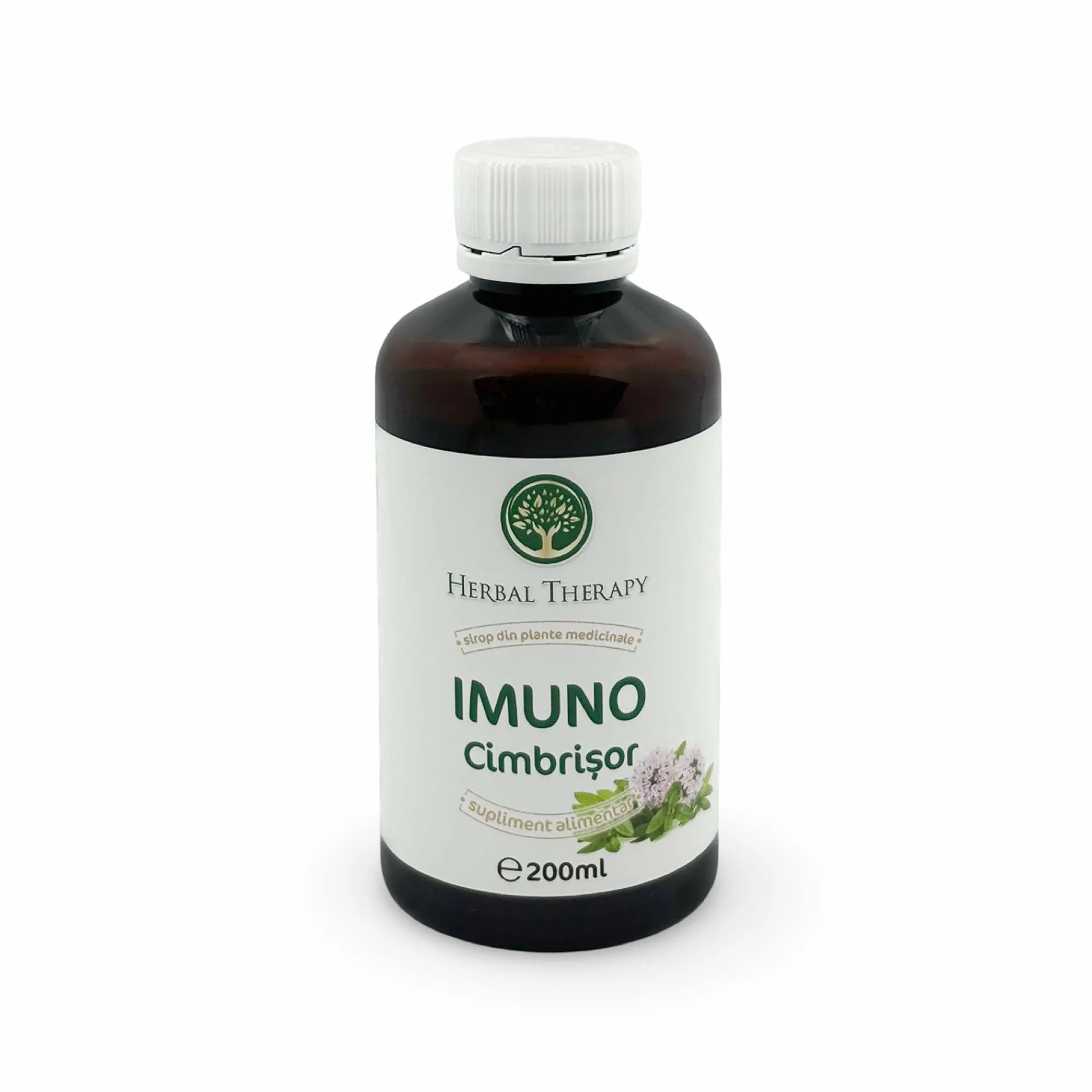 Sirop pentru Fludizarea Secrețiilor Bronhice și Imunitate - Imuno Cimbrișor, 200 ml