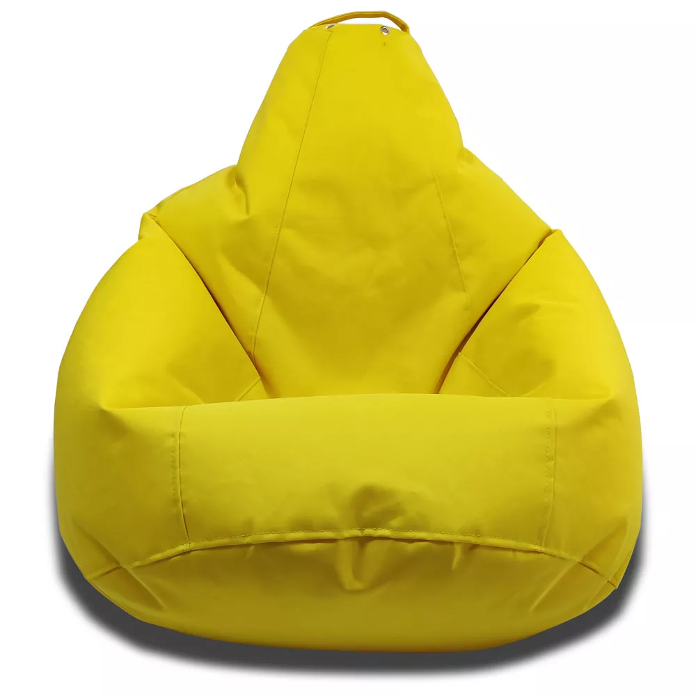 Fotoliu fără carcasă Pară din material Oxford 600D culoare galbena