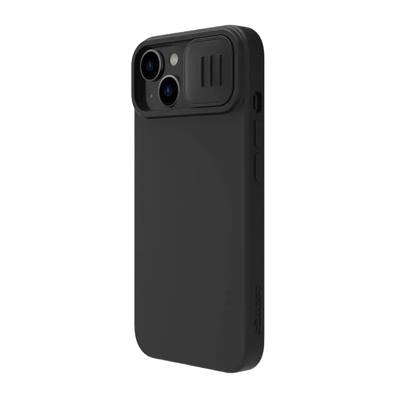 Husă Nillkin iPhone 14 Plus, CamShield Silky Silicone, Negru