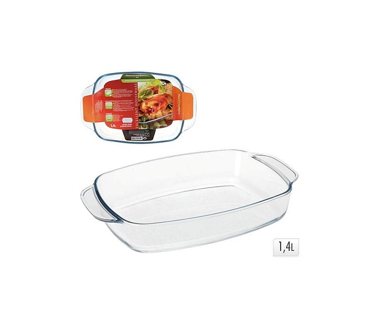 Formă pentru MU/cuptor 1.4l - 27 x 17 x 6cm dreptunghiulară (18328)