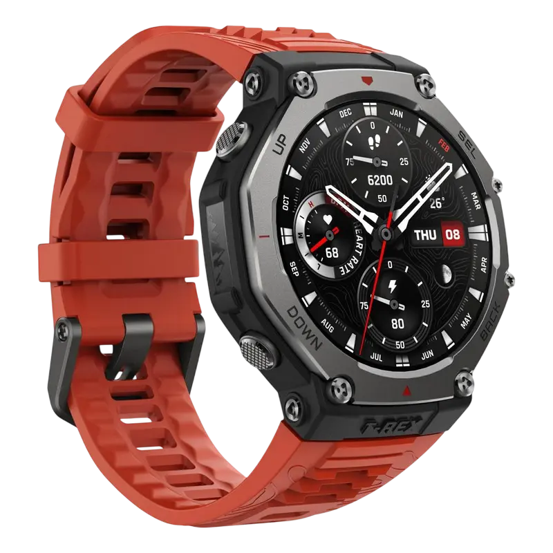 Ceas inteligent Xiaomi Amazfit T-Rex 3, 48mm, Lava