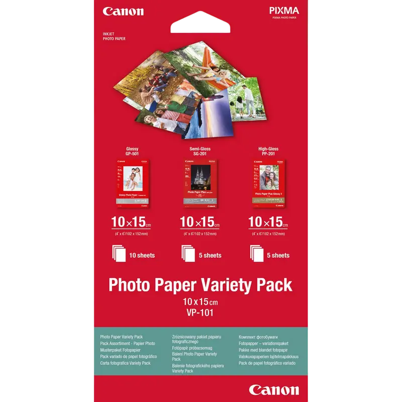  Hârtie fotografică Canon Photo Paper Variety Pack