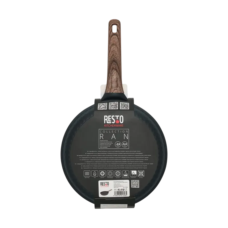 Tigaie RESTO 93909, 24cm, Negru