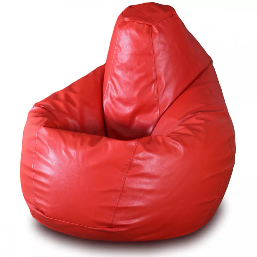 Fotoliu Bean Bag pară mărimea L din ecopiele MAX culoarea roșie