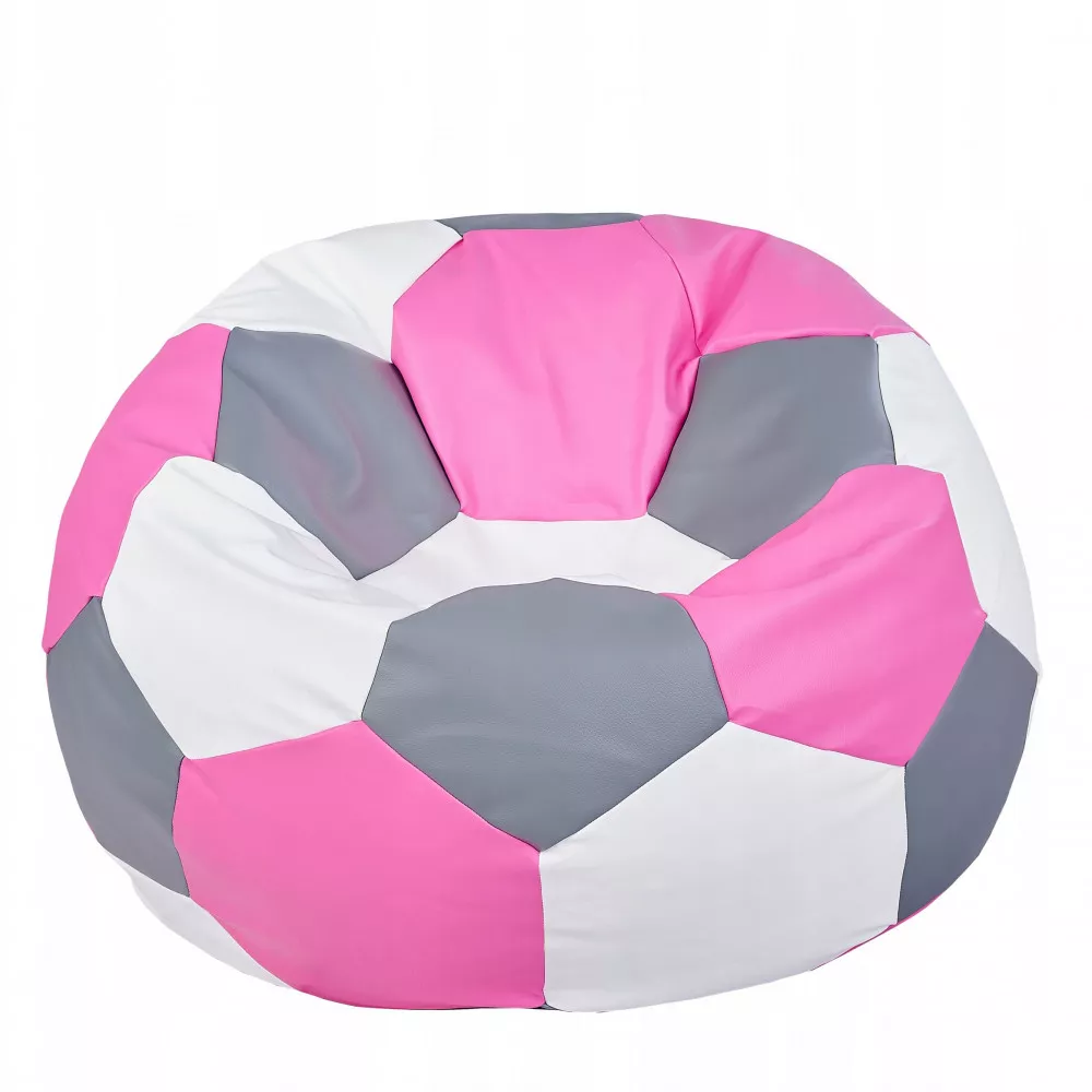 BeanBag Minge marimea"XXL",culoarea roz,alb,sur din ecopiele