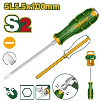 Șurubelniță dreaptă mecanică (cu lovire) SL5.5x100mm JDQJ1254 Jadever