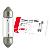 02556 Bec halogen 1buc/ C10W Festoon SV 8.5-8 36mm 12V