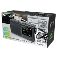 Radio portabil MUSE M-117 DB, Negru