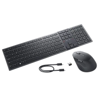 Set Tastatură + Mouse DELL KM900, Fără fir, Grafit