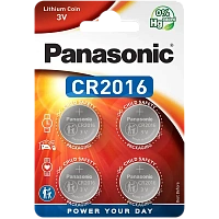 Baterii rotunde Panasonic CR-2016EL, CR2016, 220mAh, 4buc.