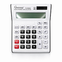 Calculator de Birou Gwennap 12 Digiti, Display LCD Mare, Calculator Electronic cu Functii Memorie si Procent, Ideal pentru Birou, Contabilitate, Magazin si Scoala