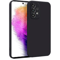 Husă Xcover Samsung Galaxy A73 - Liquid Silicone, Negru