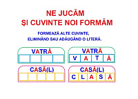 L-129 Formează cuvinte, eliminând sau adăugând a literă - planşe A4