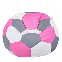 BeanBag Minge marimea"L",culoarea roz,alb,sur din ecopiele
